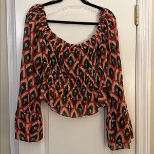 Hutch Multicolor Geometric Blouse